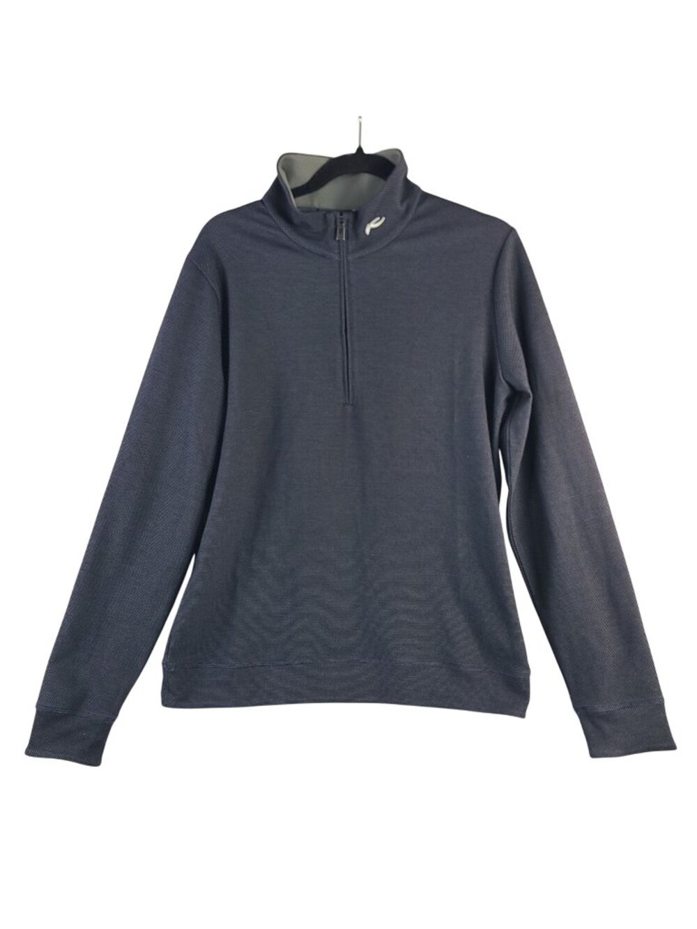 NEW KJUS Men's Essentials Half-Zip Pullover UPF 50+ Blue Pewter Size Medium